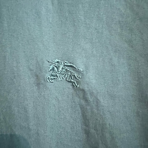 Burberry long sleeve shirt green Men’s size large - Picture 3 of 5